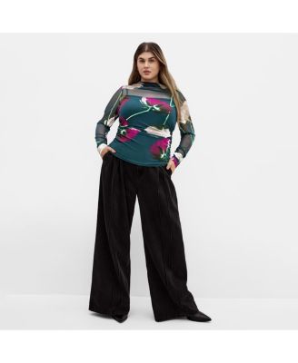 Women's Lauryn Ruched Print Top