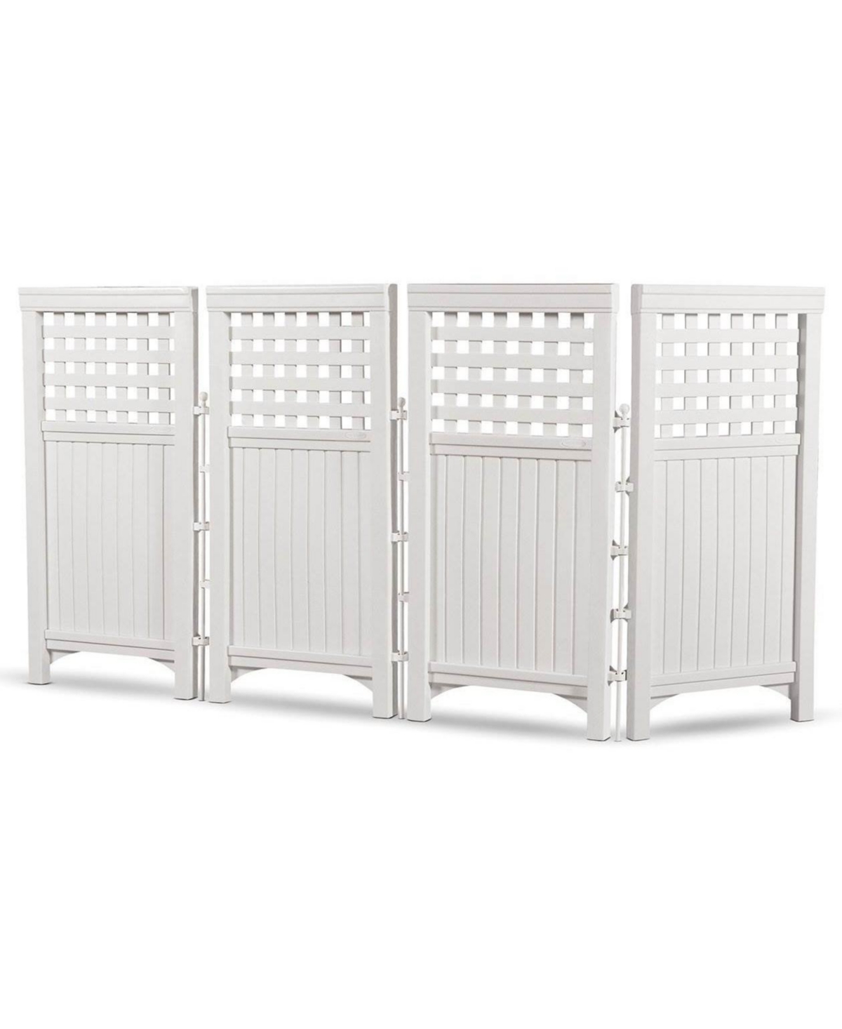 Suncast 4 Panel Screen Enclosure Freestanding Steel Resin Reversible Panel Outdoor Screen Tre