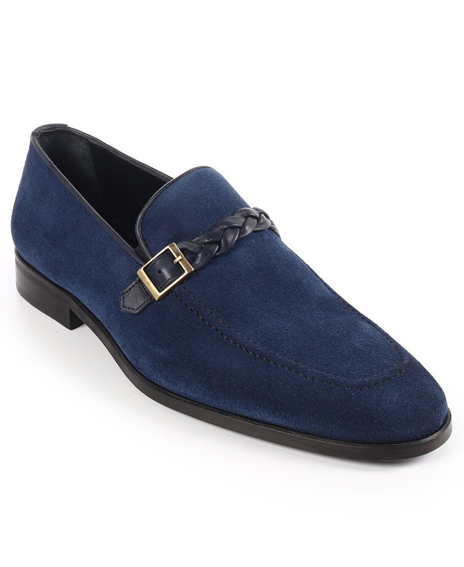 Men's Knitted Strap Single Monk Loafers
