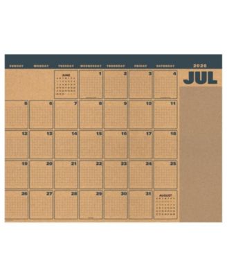 July 2026 - June 2027 Trail + Timber Large Desk Pad Monthly Blotter Calendar