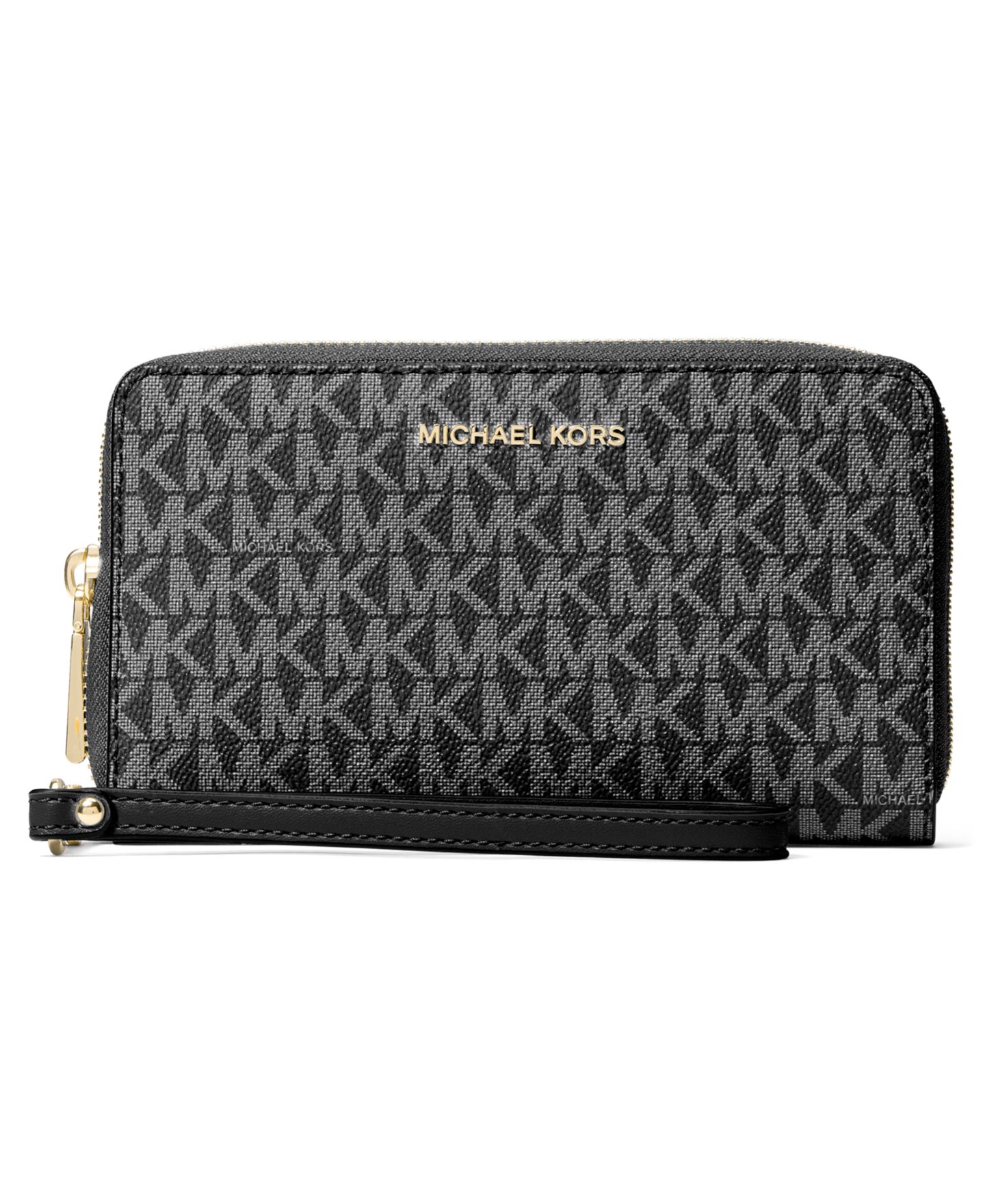 Женский плоский клатч-браслет Michael Kors Jet Set Large многофункциональный, цвет: Чёрный — фото 1