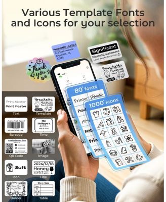 M110 Business Label Maker, Portable Bluetooth Thermal Label Printer