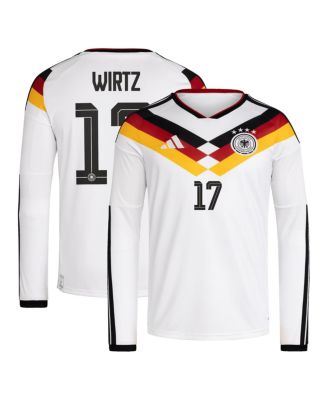 Men's Florian Wirtz White Germany National Team 2026 Home Replica Long Sleeve Jersey