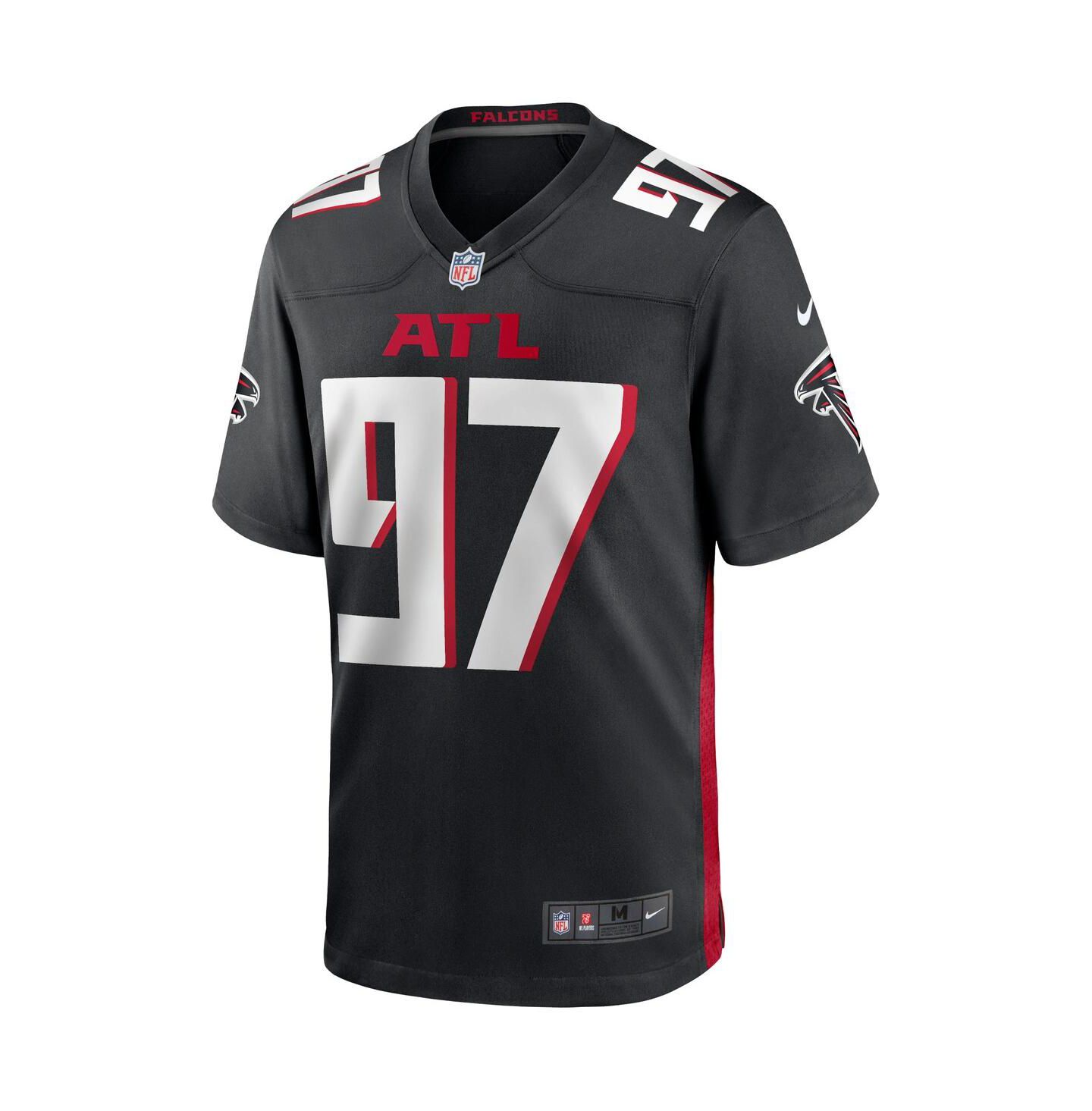 Мужской топ Nike Grady Jarrett Black Atlanta Falcons Game Jersey — фото 7