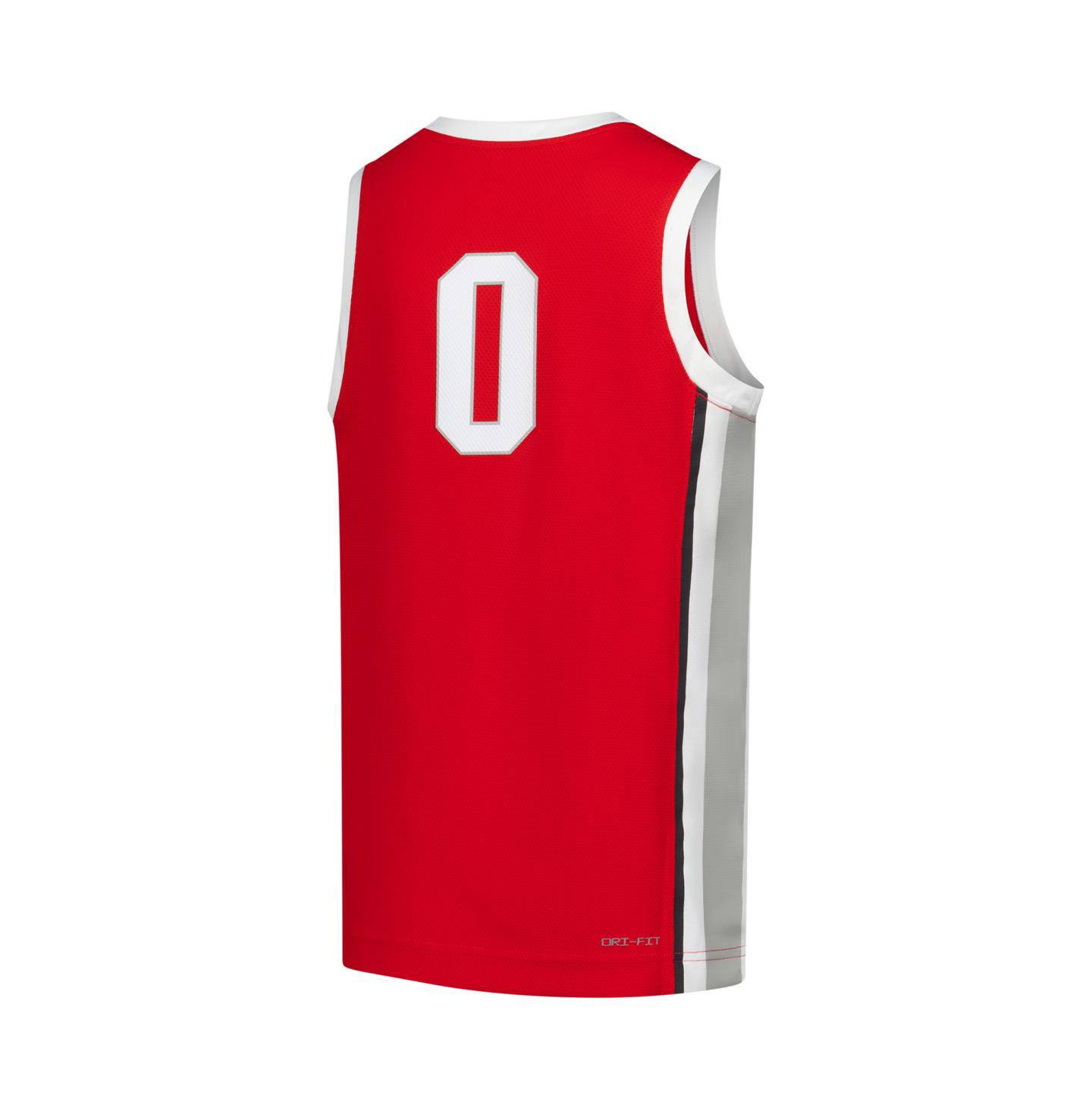 Детский топ Nike Scarlet Ohio State Buckeyes Replica Basketball Jersey — фото 3