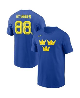 Men's William Nylander Royal Sweden Hockey 2026 Name & Number T-Shirt