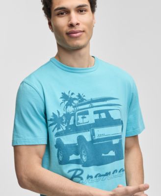 Men's Surfer Bronco Truck Graphic Cotton T-Shirt