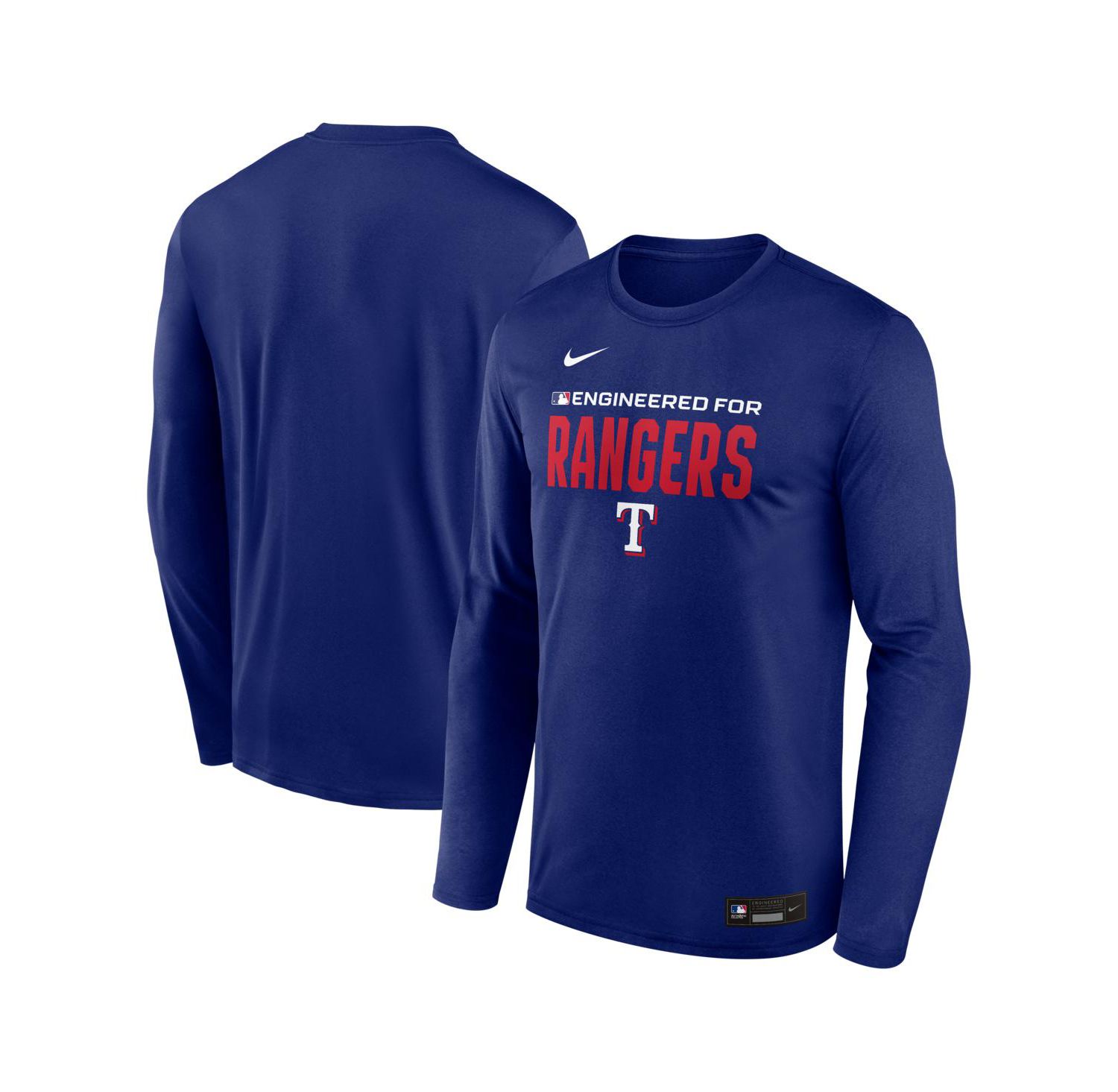 Men's Royal Texas Rangers Authentic Collection Legend Dri-FIT Long Sleeve T-Shirt