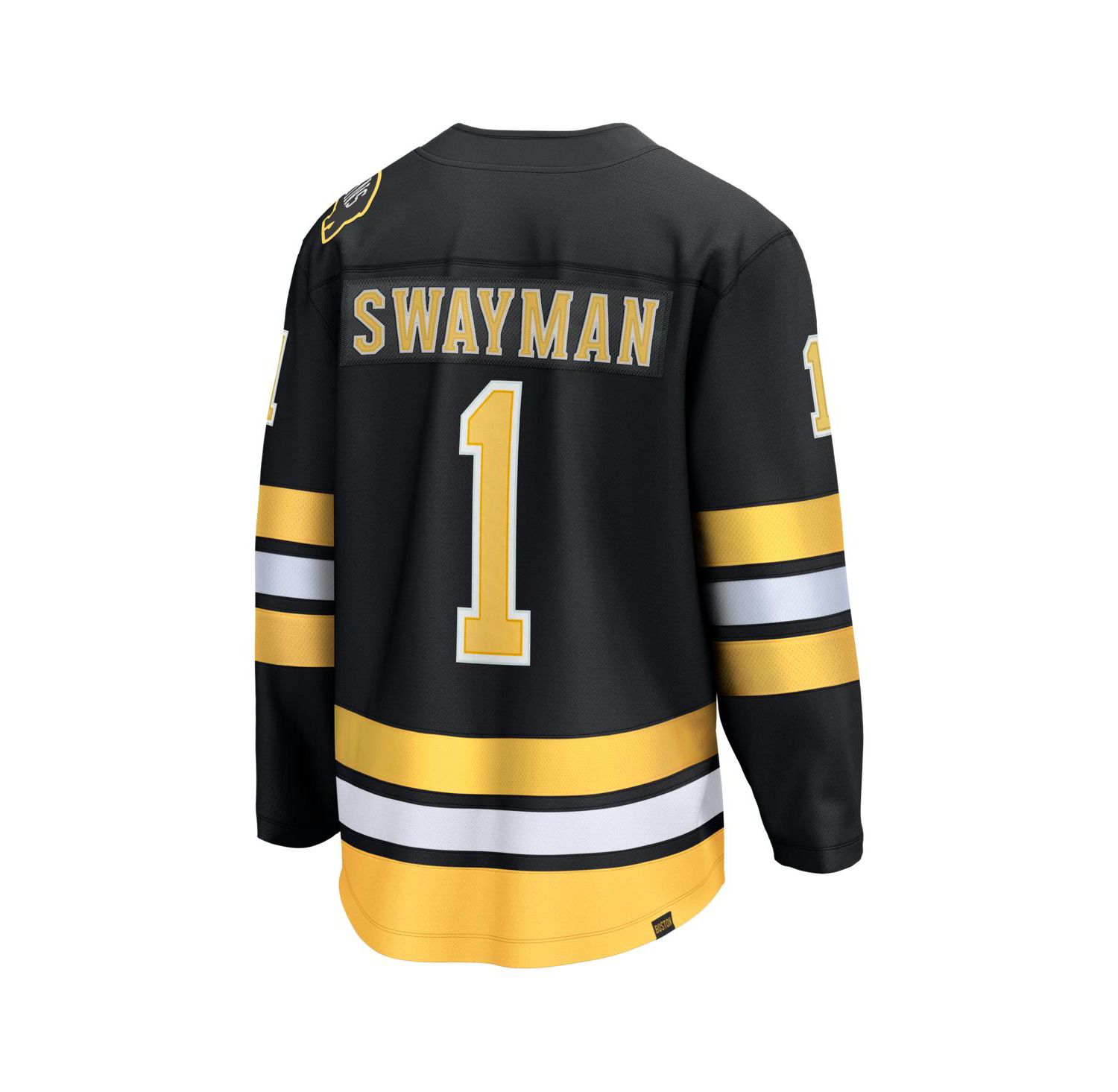 Men's Jeremy Swayman Black Boston Bruins Home Breakaway Player Jersey