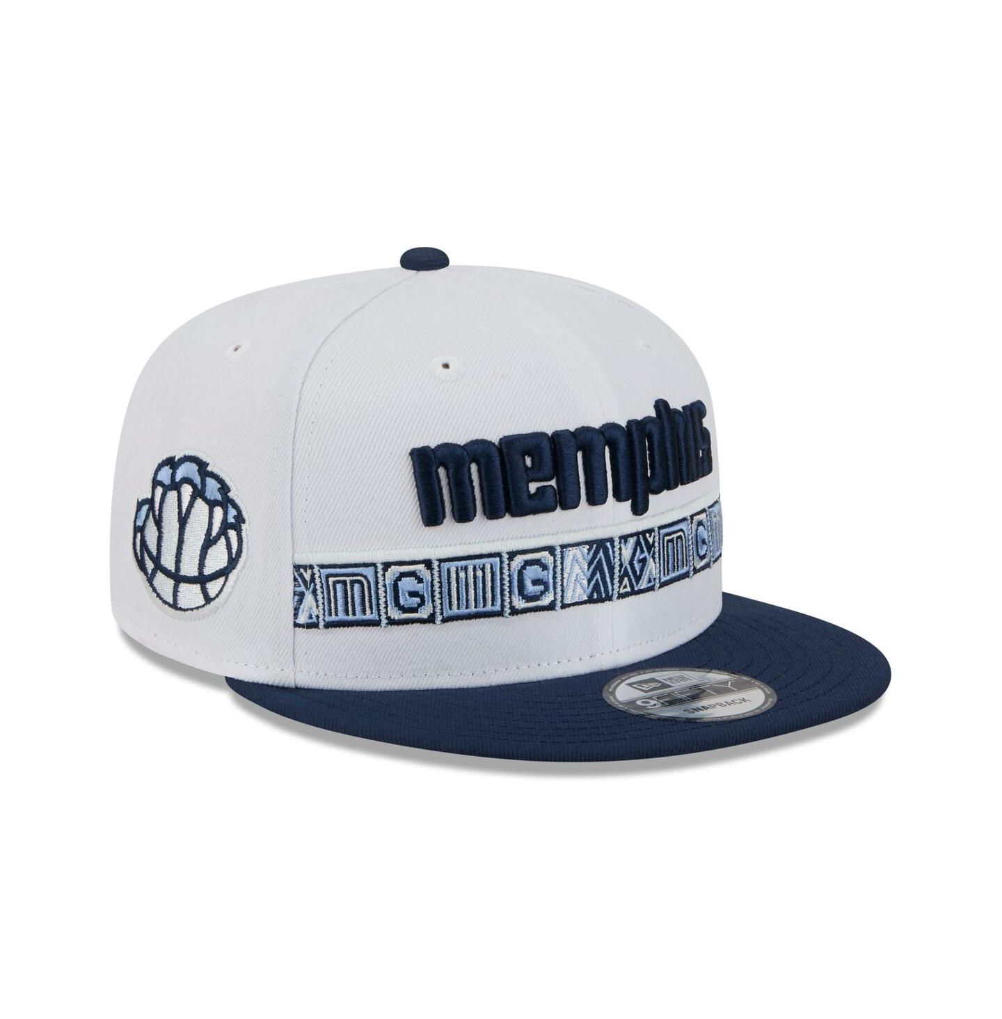 Мужская кепка New Era Light Blue/Navy Memphis Grizzlies 2025/26 City Edition 9FIFTY Snapback Hat — фото 1