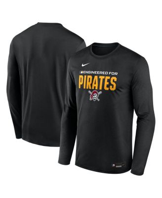 Men's Black Pittsburgh Pirates Authentic Collection Legend Dri-FIT Long Sleeve T-Shirt