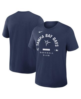 Men's Navy Tampa Bay Rays Authentic Collection Early&nbsp;Work Tri-Blend Dri-FIT T-Shirt