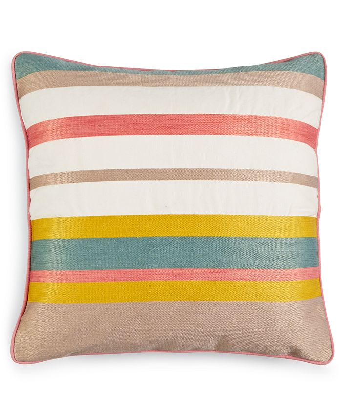 Martha Stewart Collection Butternut Stripe Decorative Pillow, Created for Macy's Macy's