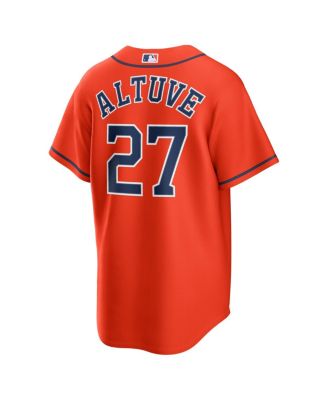 Men's Jose Altuve Orange Houston Astros Alternate Replica Jersey