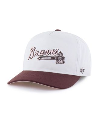  Women's Stone/Burgundy Atlanta Braves Love Letter Adjustable Hitch Hat