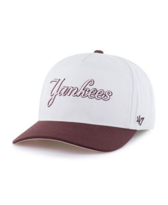 Women's Stone/Burgundy New York Yankees Love Letter Adjustable Hitch Hat