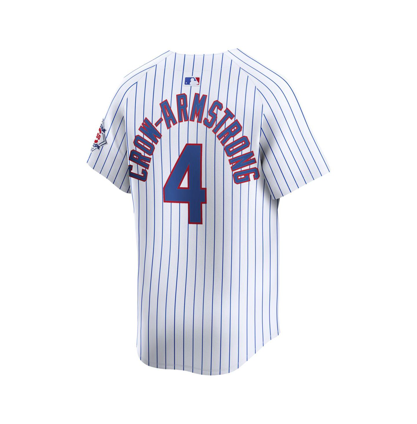 Мужской топ Nike Pete Crow-Armstrong White Chicago Cubs 150th Anniversary Limited Jersey — фото 3