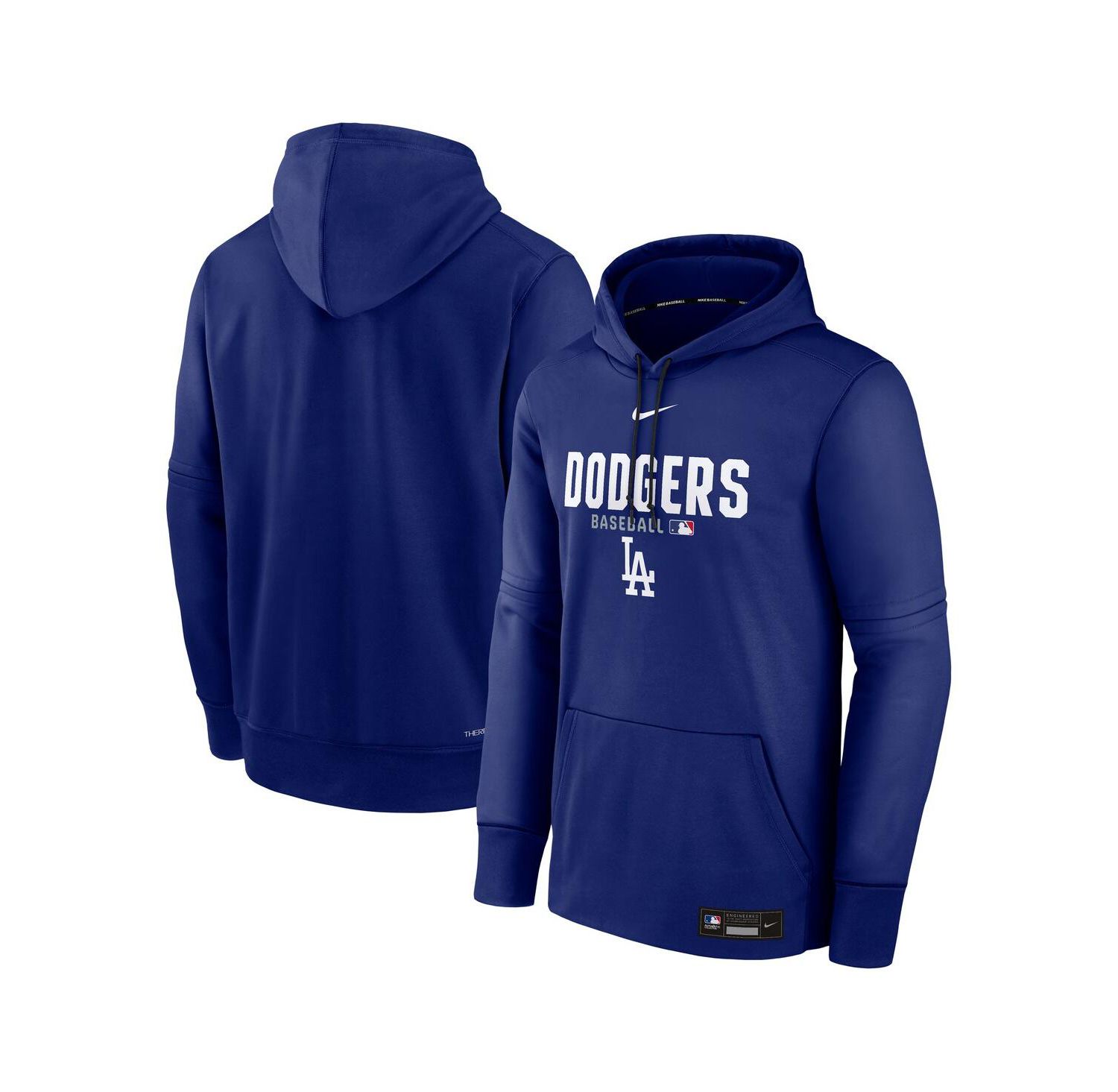 Men's Royal Los Angeles Dodgers Authentic Collection Therma-FIT Hoodie
