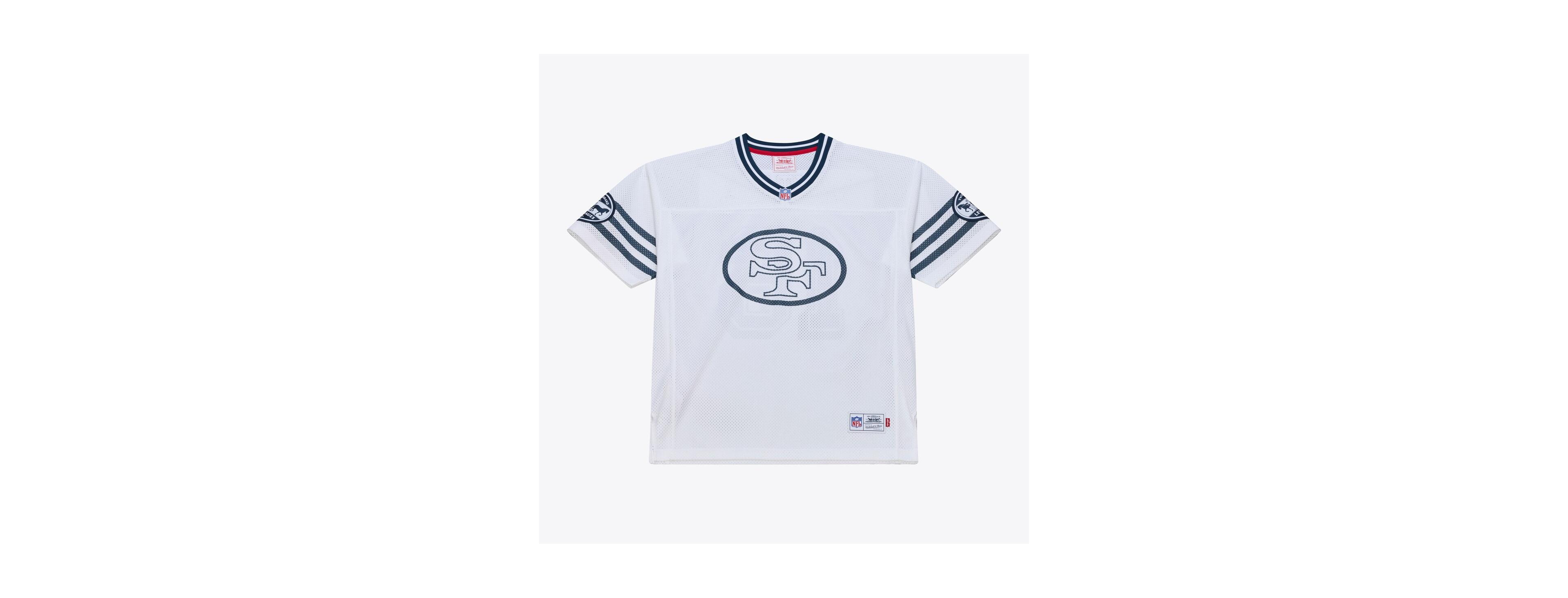 Mitchell & Ness Men's Women's x Levi's Joe Montana White San Francisco 49ers Legacy Jersey