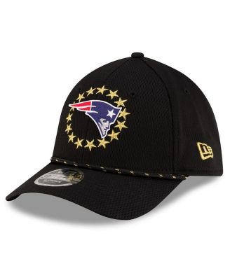 Men's Black New England Patriots Super Bowl LX 39THIRTY M-Crown Rope Flex Hat