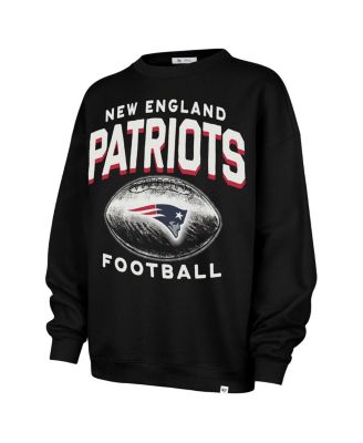 Women's Black New England Patriots Arch Cloud Oversized Sweatshirt