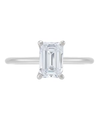 IGI Certified Lab Grown Diamond Solitaire Engagement Ring (1-1/2 ct. t.w.) in 14k Yellow and White Gold or 14k White Gold