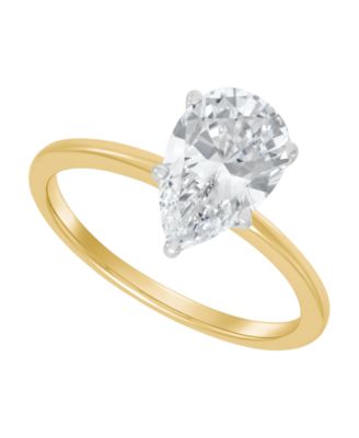 IGI Certified Lab Grown Diamond Solitaire Engagement Ring (2 ct. t.w.) in 14k White Gold or 14k Two Tone Gold