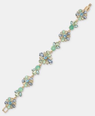 Crystal Cluster Flower Flex Bracelet 