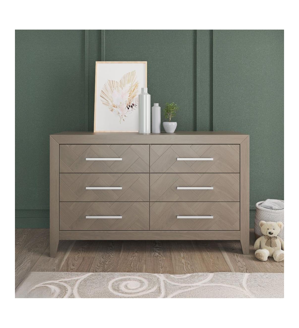 Child Craft Kieran Drawer Double Dresser, Crescent
