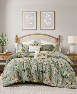 Salara Vintage Floral 7-Pc. Comforter Set, Queen
