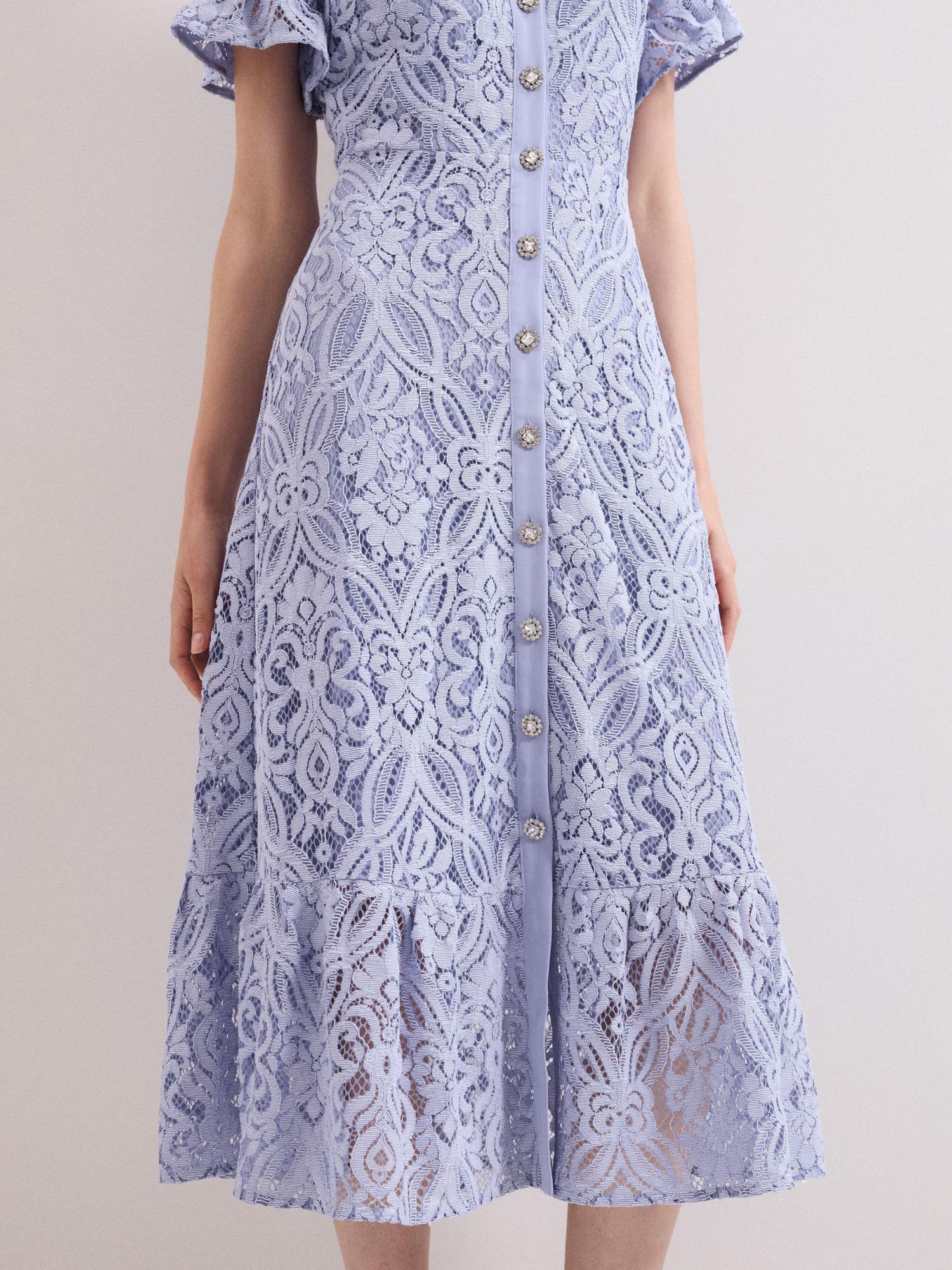Women's Carmine Lace Dress