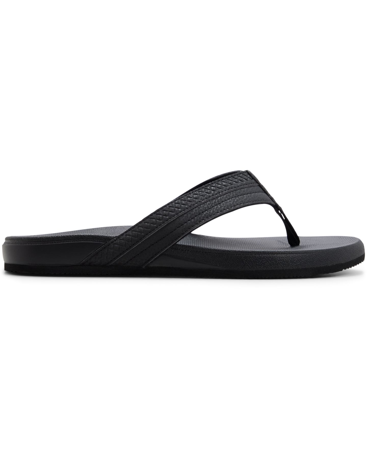 Мужские сандалии Call It Spring Spinnaker Slip-on Thong, цвет: Чёрный — фото 2