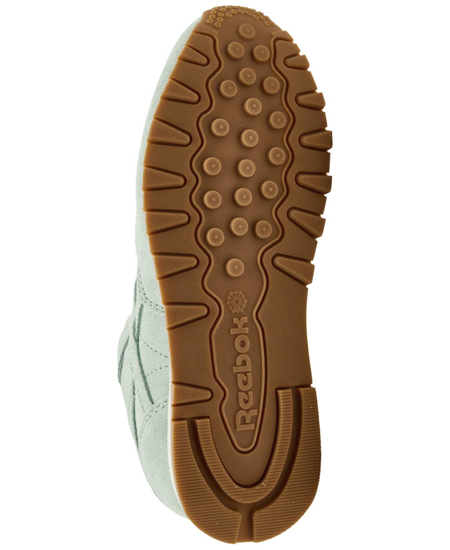 Женские кроссовки Reebok Classic Leather Suede Casual, цвет: Бирюзовый / Белый — фото 6