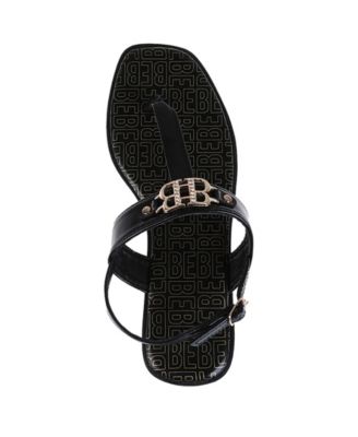 Women's Fashion with Double B Hardware and Repeat Logo Sock Lining Sandal