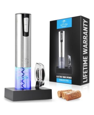 Rechargeable Electric 3-in-1 Wine Bottle Opener Set with Foil Cutter