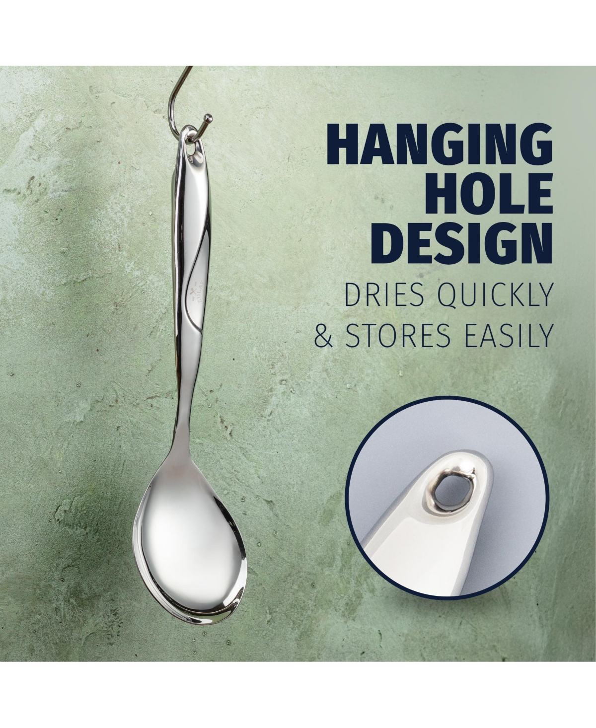 Stainless Steel Multi-Purpose Serving Spoon with Comfort Handle