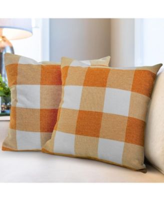 2 Pack Buffalo Plaid Throw Pillow Outdoor & Indoor Covers 16x16 inches