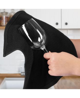 6 Pack 100% Cotton Waffle Weave - 12x12” Super Absorbent Dish Towels for Kitchen