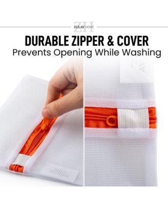 3 Pack Reusable Mesh Laundry Bags for Delicates  (1 Large, 1 Medium, 1 Small)