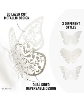 3D Removable DIY Butterfly Wall Decor with 3 Wing Designs (48pcs)