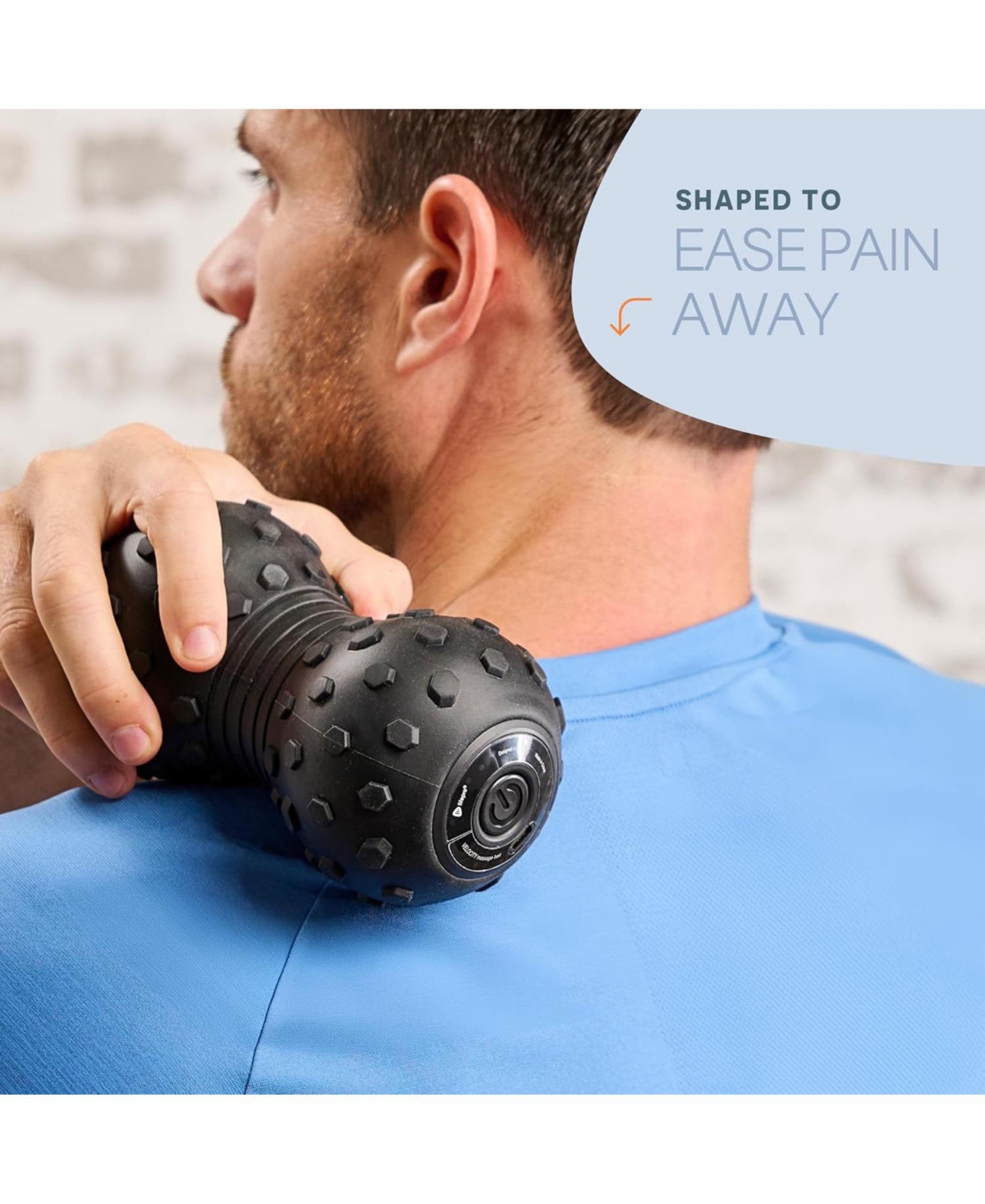 LifePro Vibrating Massage Ball - 4-Speed Peanut Massager for Deep Tissue Therapy, Mobility & Muscle Recovery