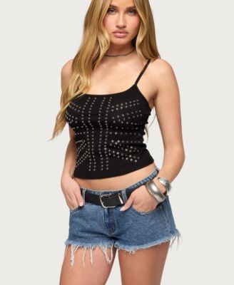 Women's Union Jack Grommet Tank Top