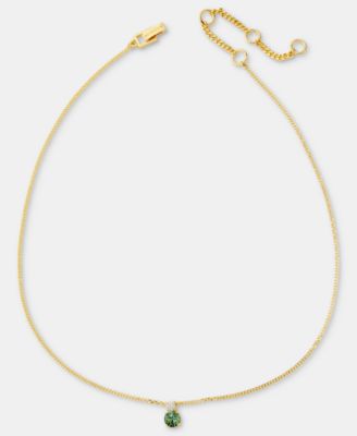 Cubic Zirconia Pendant Necklace, 16" + 3" extender