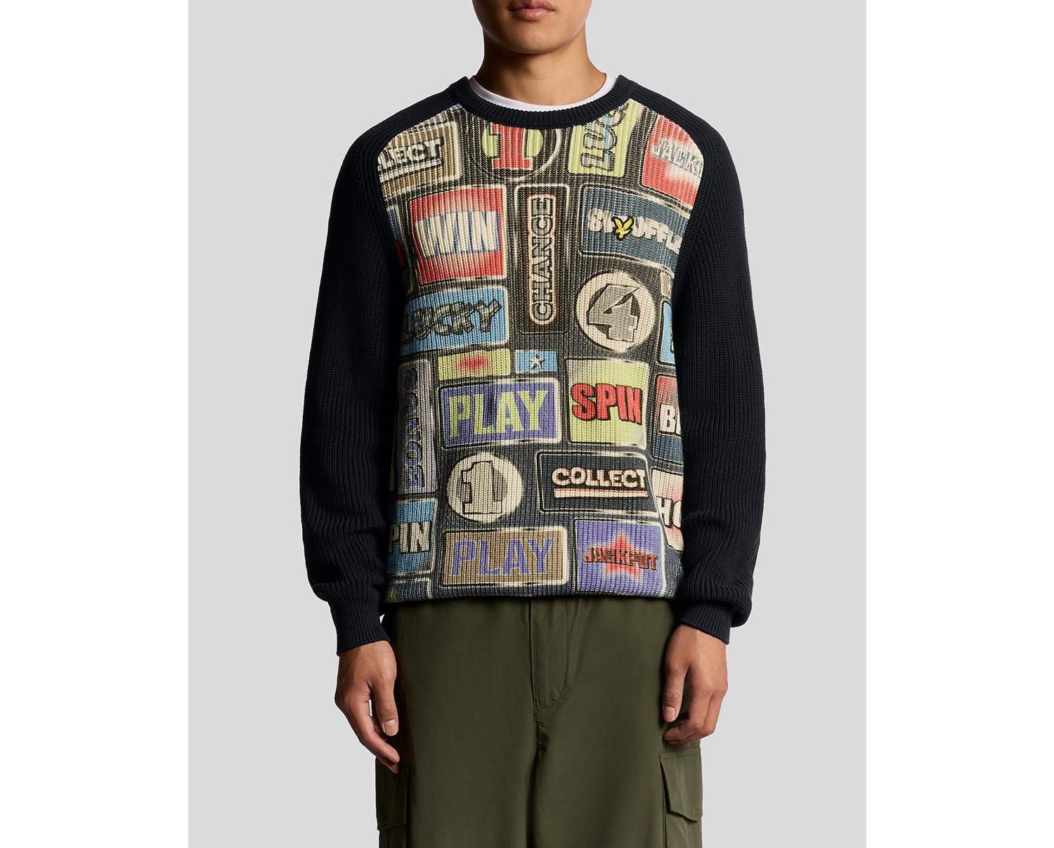 Men's Fruit Machine Graphic Crew Neck Jumper