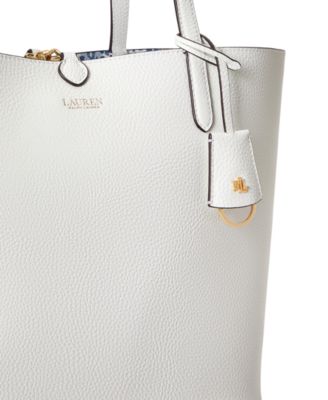 Faux-Leather Large Reversible Tote Bag