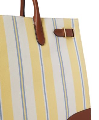 Striped Canvas Extra-Large Devyn Tote Bag
