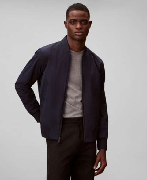 Мужские куртки Calvin Klein Men's Birdseye Round Collar Bomber Jacket