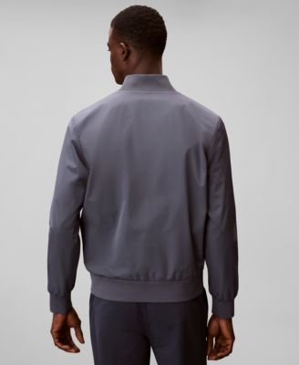 Men's Birdseye Round Collar Bomber Jacket