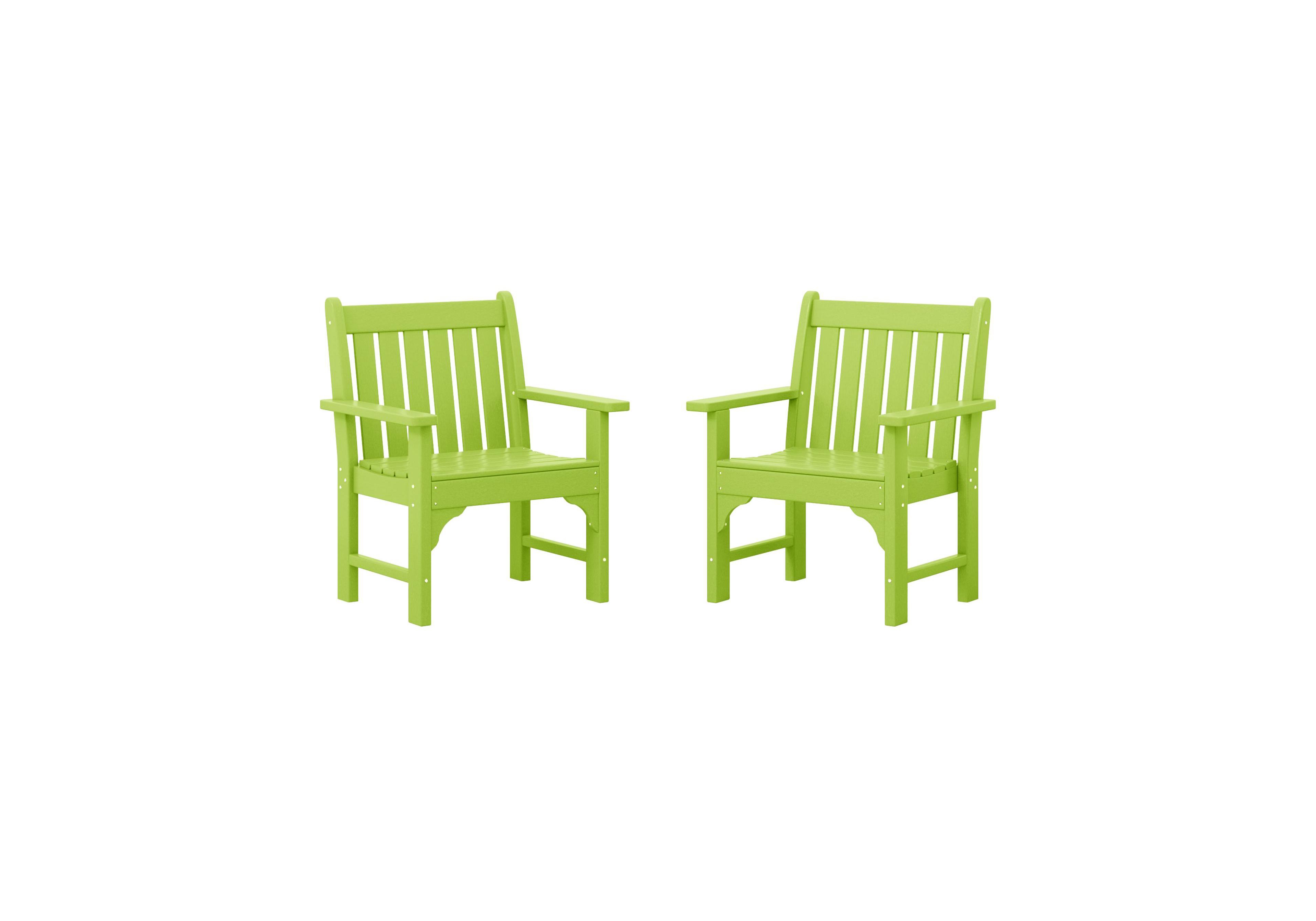 WestinTrends Outdoor Patio Hdpe Adirondack Dining Arm Chairs (Set of 2)