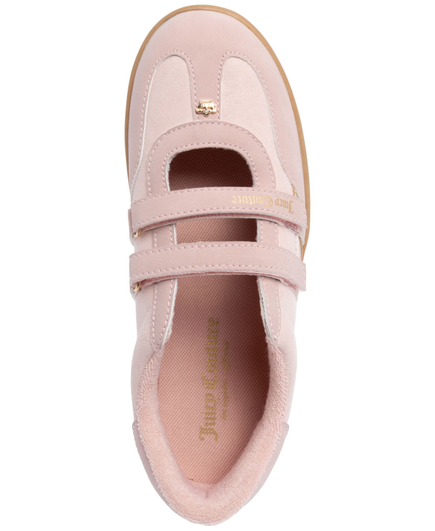 Женские кроссовки Juicy Couture Ariel Adjustable Strap, цвет: Пудровый / Белый — фото 4